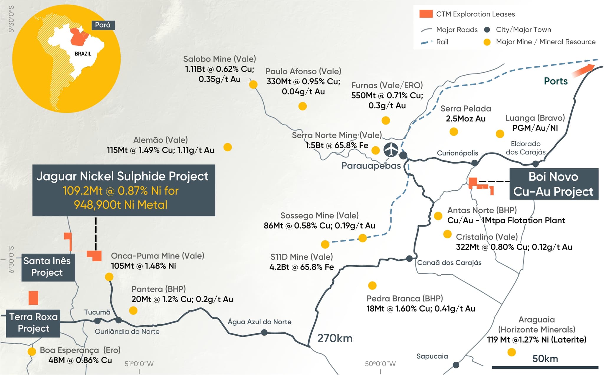Centaurus Metals obtém Licença Prévia para projeto Jaguar 