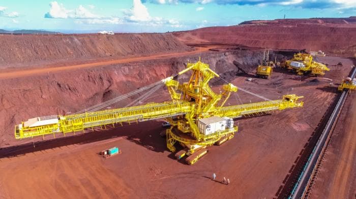 Vendas de minério de ferro crescem 7,3% no trimestre