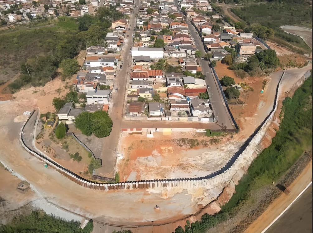 Vale conclui construção da Estrutura de Contenção a Jusante 2 em Itabira