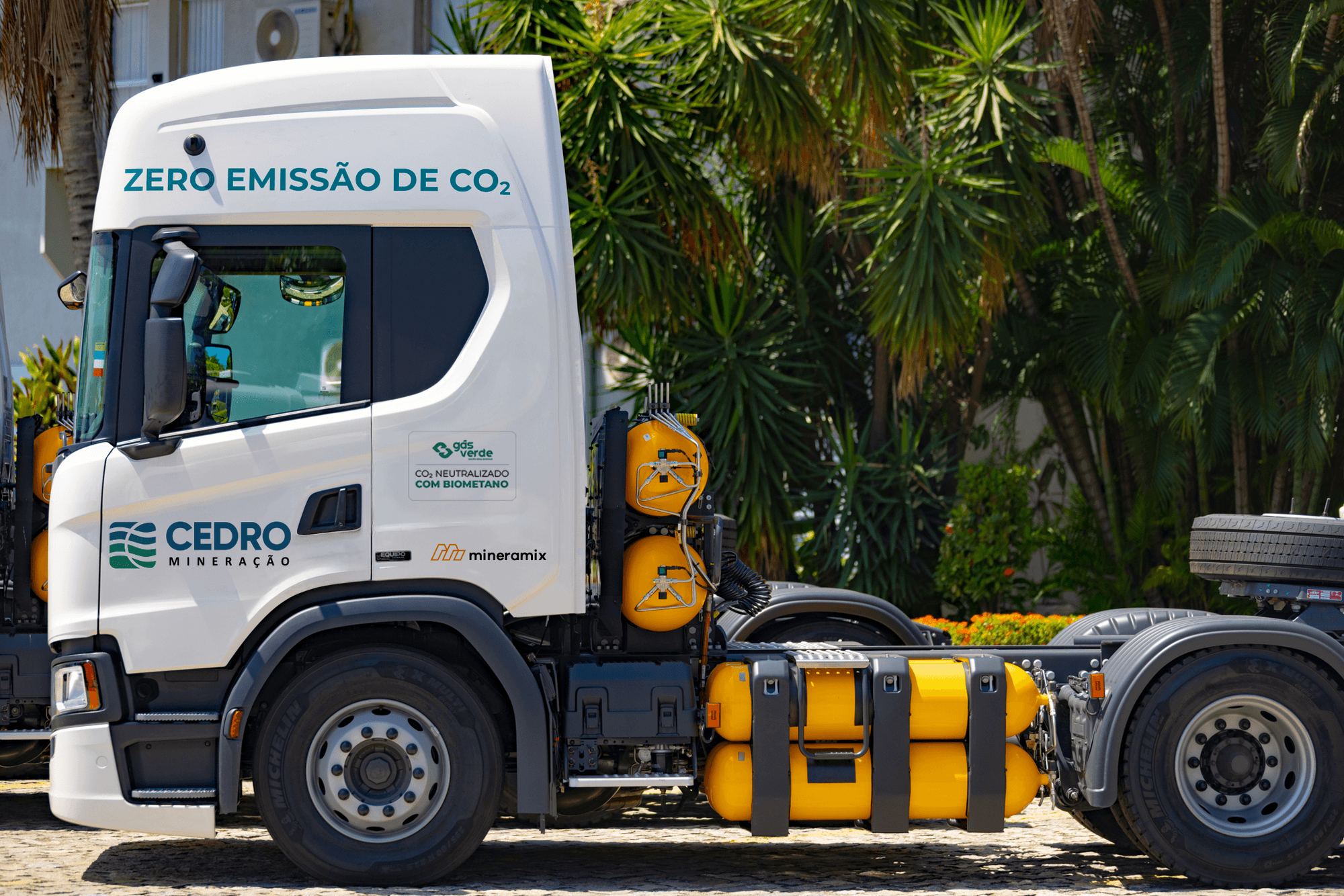 Cedro Mineração e Gás Verde desenvolvem projeto com caminhões à GNV