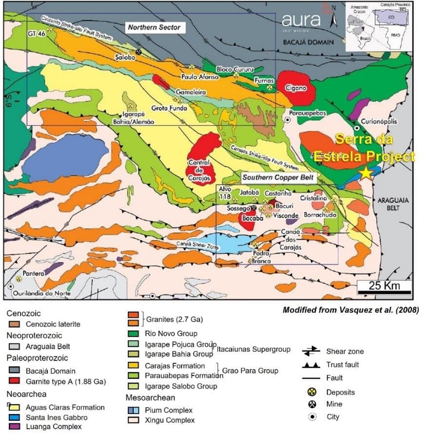 Aura Minerals adquire área para exploração no Pará