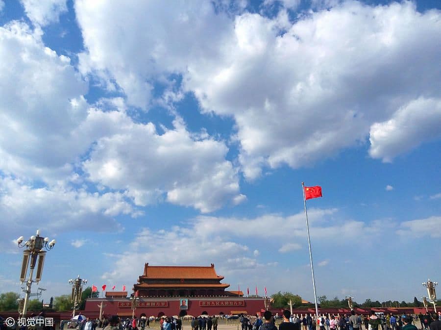 O céu da China voltou a ser azul