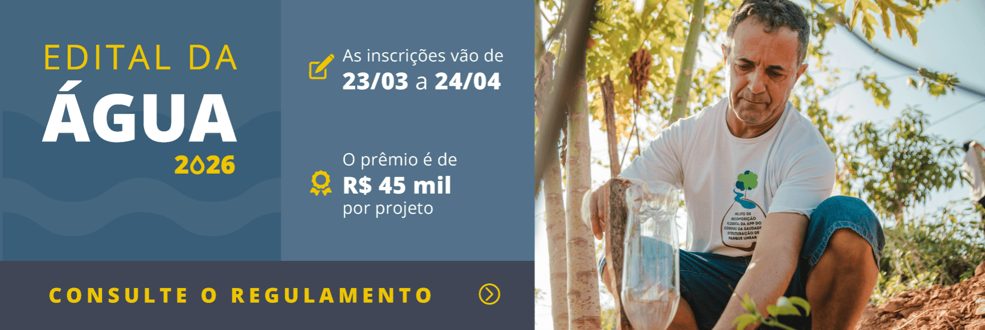Mosaic abre inscrições para 8ª edição do Edital da Água