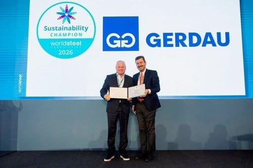 Gerdau recebe pela primeira vez o “Campeã em Sustentabilidade do Aço”