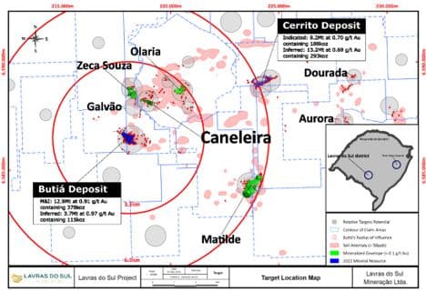 Lavras Gold confirma sistema de veios no alvo aurífero Caneleira