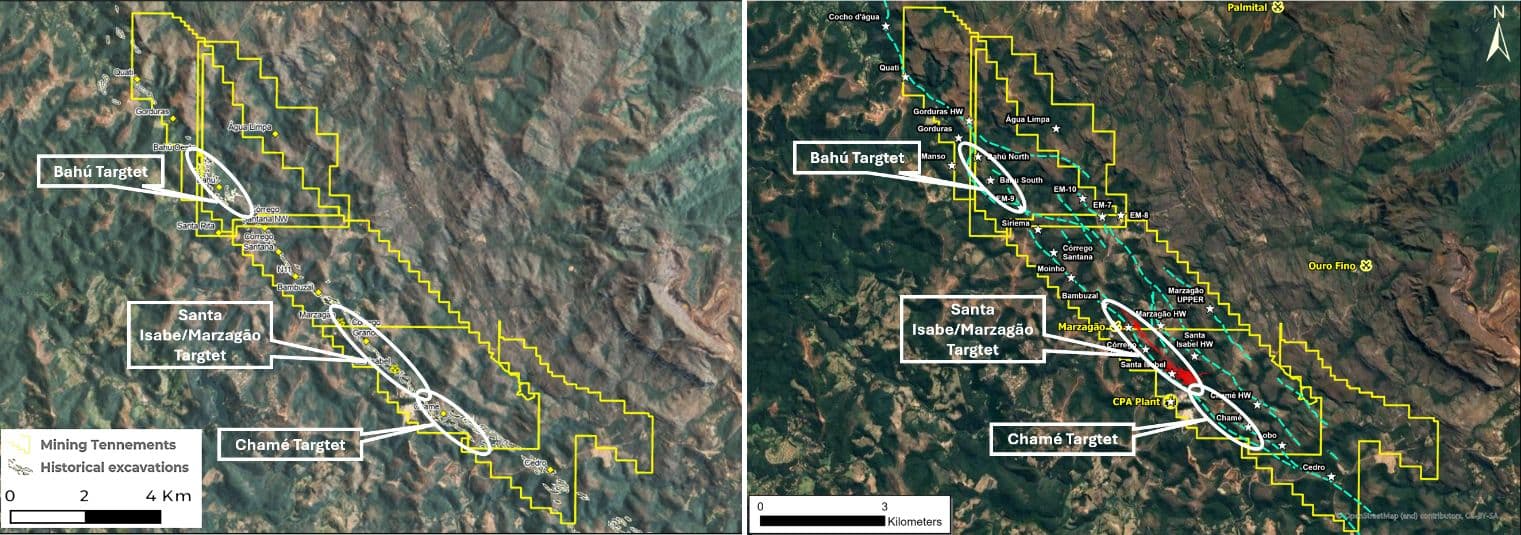 Jaguar Mining conecta outras áreas de mineralização em Minas Gerais